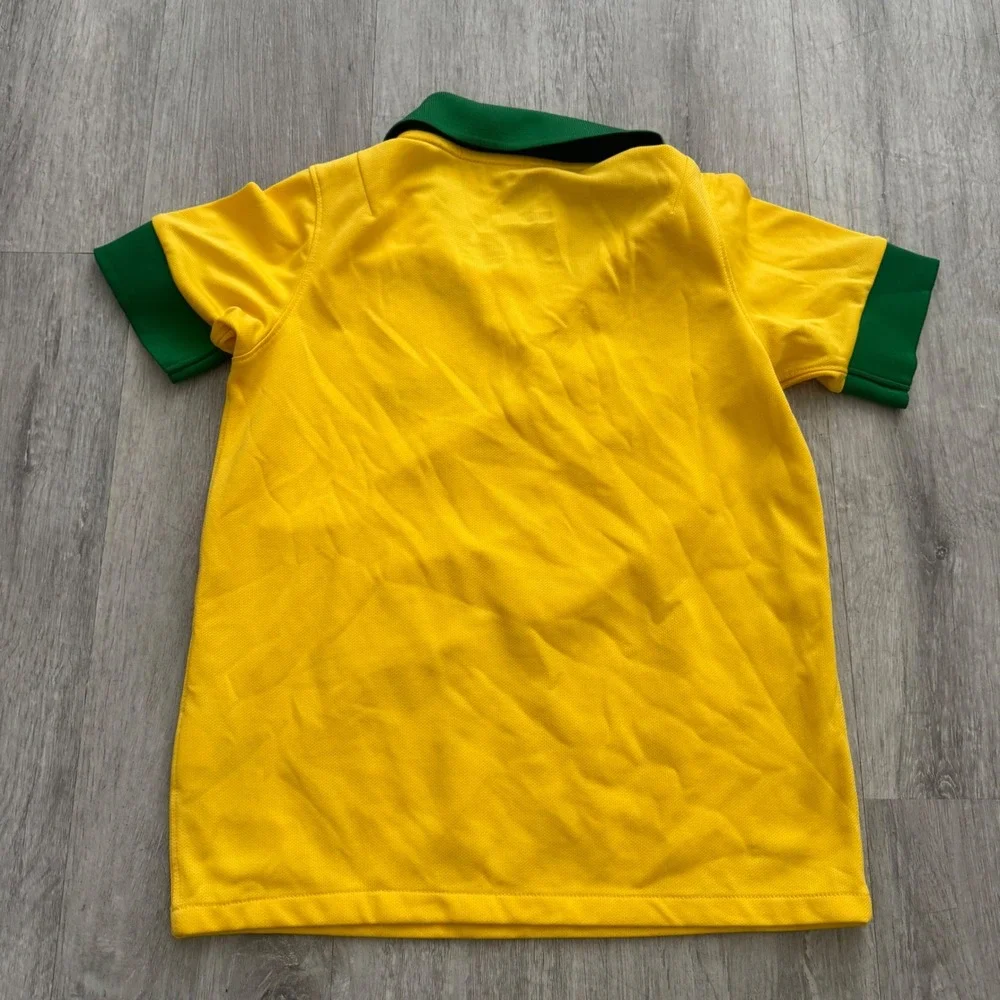Nike Brazil CBF Soccer Jersey Kids XS Yellow Green Dri-FIT 519871-703